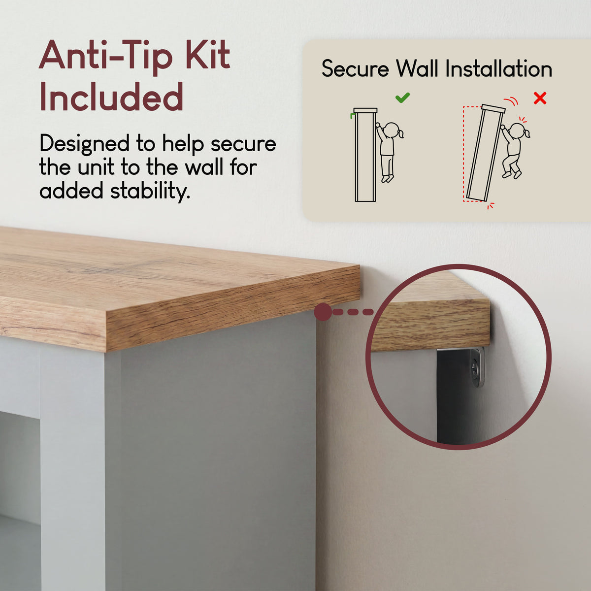 Arlington 5-Tier Bookcase - Grey