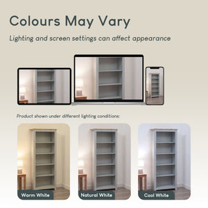 Arlington 5-Tier Bookcase - Grey