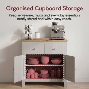 Arlington 2-Drawer 2-Door Sideboard - Grey