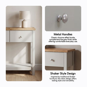 Arlington 2-Drawer Console Table - Grey