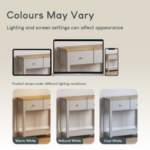 Arlington 2-Drawer Console Table - Grey