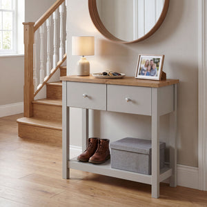 Arlington 2-Drawer Console Table - Grey