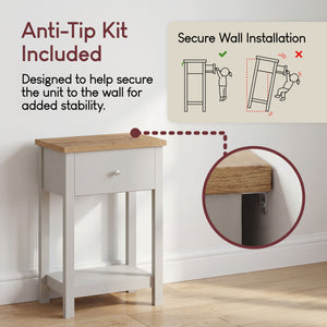 Arlington 1-Drawer Console Table - Grey