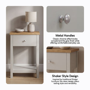 Arlington 1-Drawer Console Table - Grey