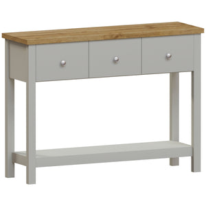 Arlington 3-Drawer Console Table - Grey