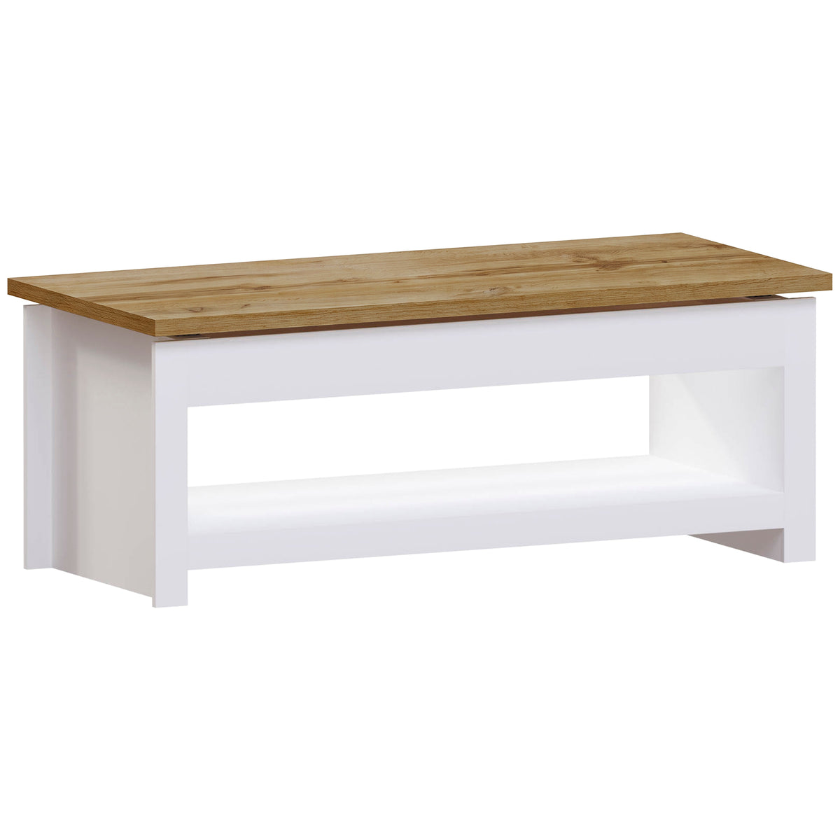 Arlington Sliding Top Coffee Table - White