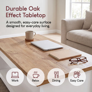 Arlington Sliding Top Coffee Table - White