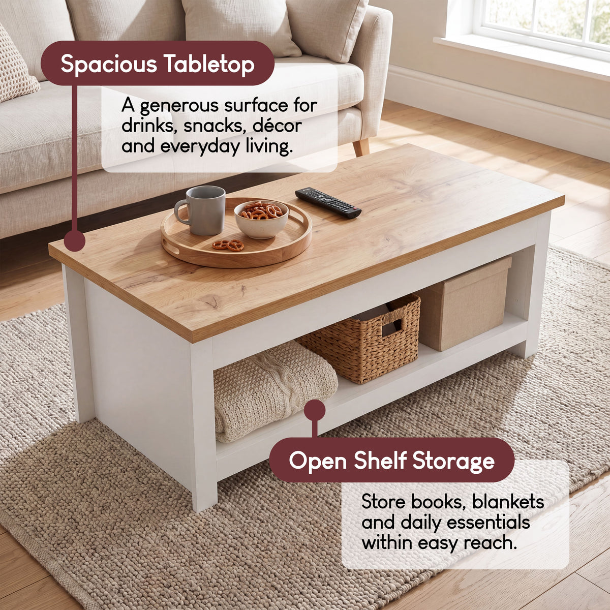 Arlington Coffee Table - White