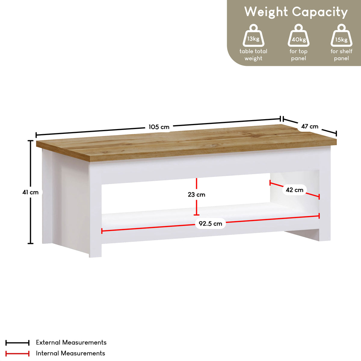 Arlington Coffee Table - White