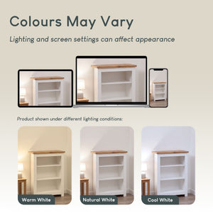 Arlington 3-Tier Bookcase - White