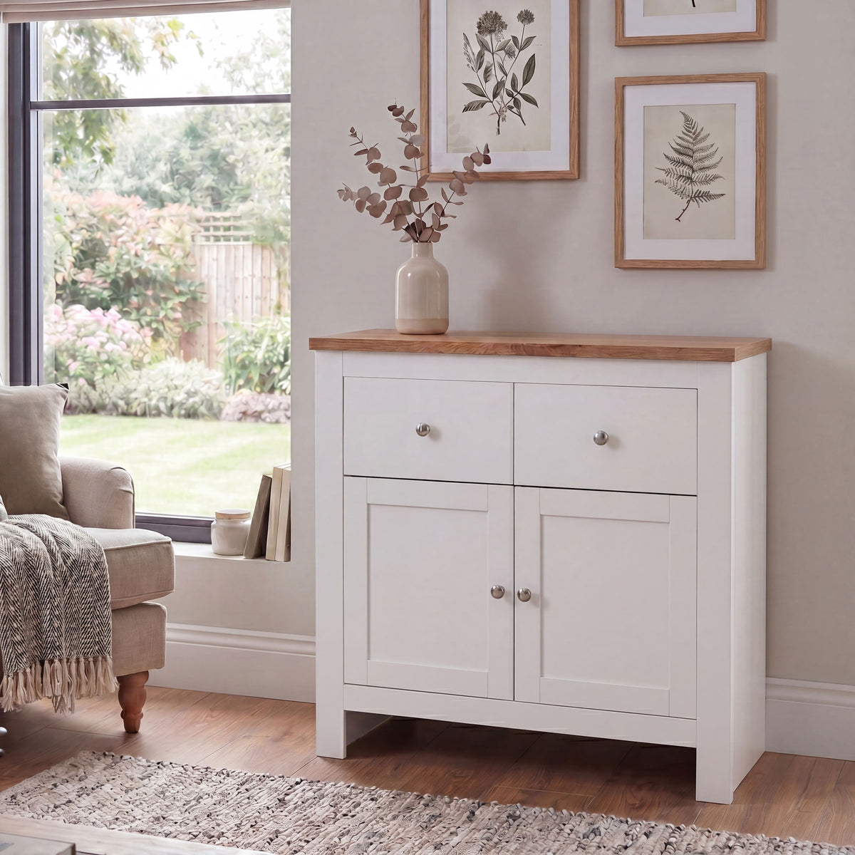 Arlington 2-Drawer 2-Door Sideboard - White
