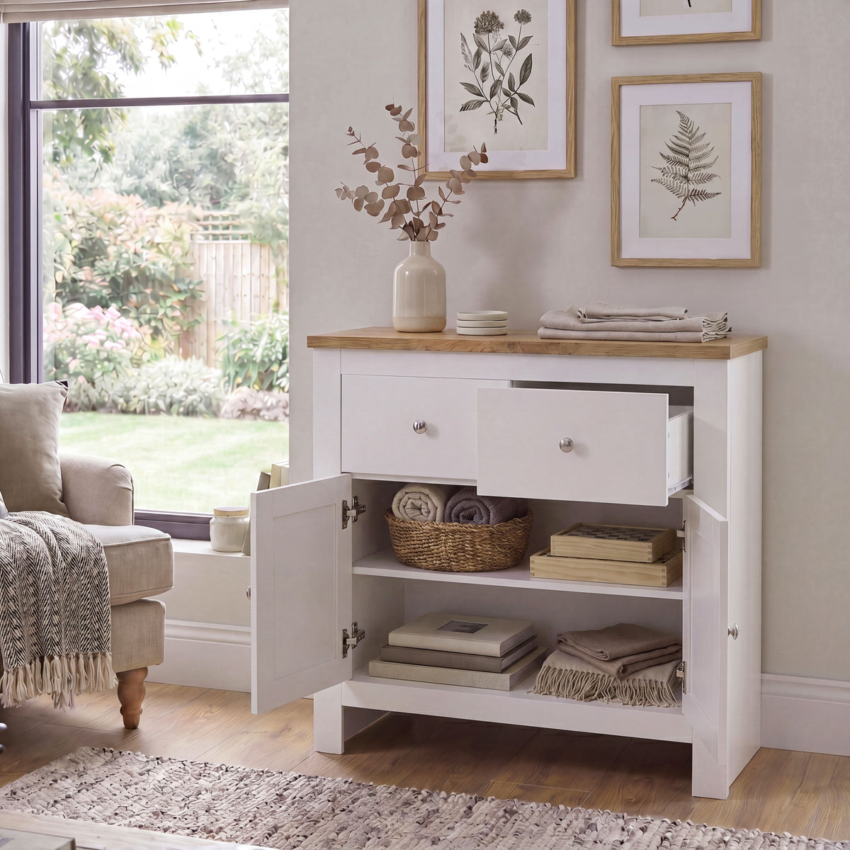 Arlington 2-Drawer 2-Door Sideboard - White