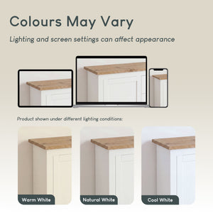 Arlington 3-Drawer 1-Door Sideboard - White