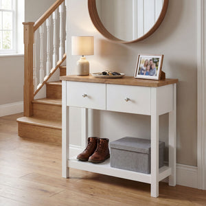 Arlington 2-Drawer Console Table - White