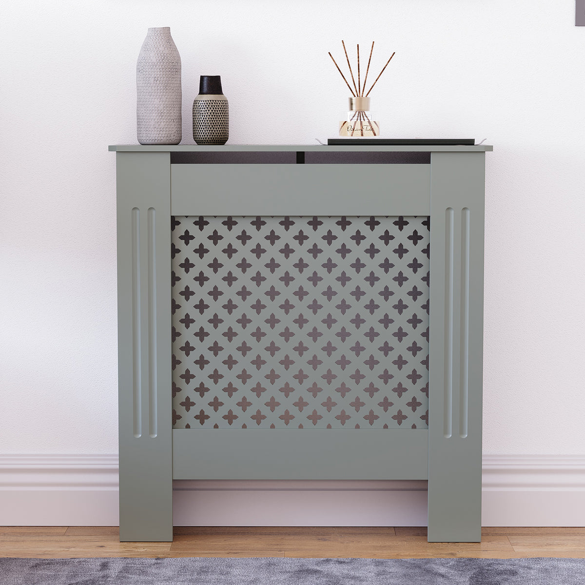 Oxford Radiator Cover - Grey, Small