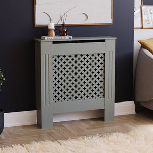 Oxford Radiator Cover - Grey, Small, Modern Design
