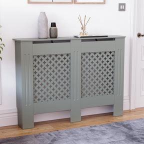 Oxford Radiator Cover - Grey, Medium, Modern Design

