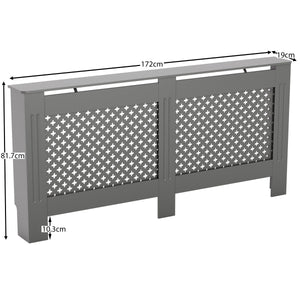 Oxford Radiator Cover - Grey, Extra Large