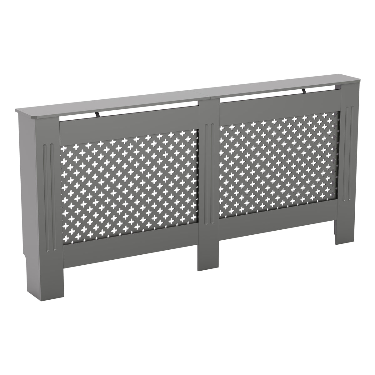 Oxford Radiator Cover - Grey, Extra Large