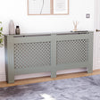 Oxford Radiator Cover - Grey, Extra Large, Modern Design
