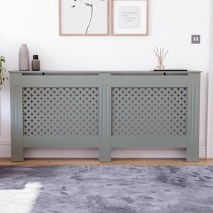 Oxford Radiator Cover - Grey, Extra Large