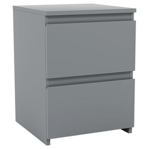 Denver Bedside Chest Table, Grey
