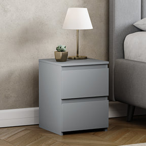 Denver Bedside Chest Table, Grey

