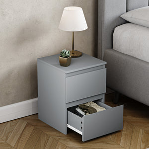 Denver Bedside Chest Table, Grey
