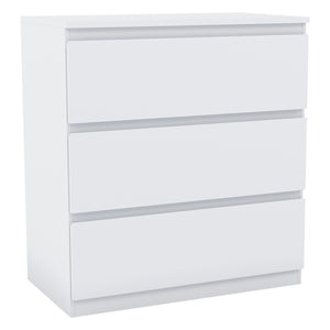 Denver Chest of 3 Drawers, White