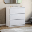 Denver Chest of 3 Drawers, White
