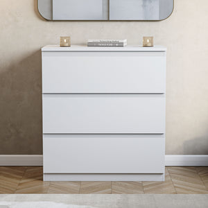 Denver Chest of 3 Drawers, White