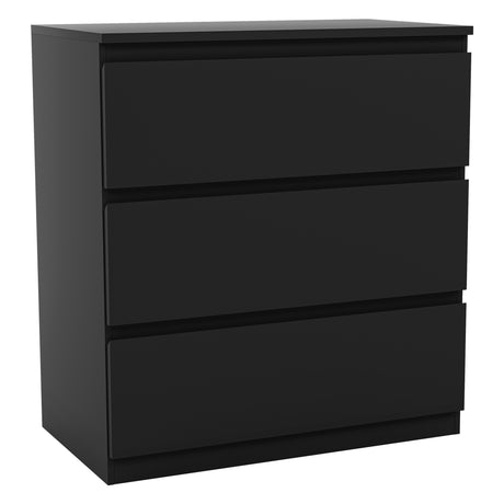 Denver Chest of 3 Drawers, Black