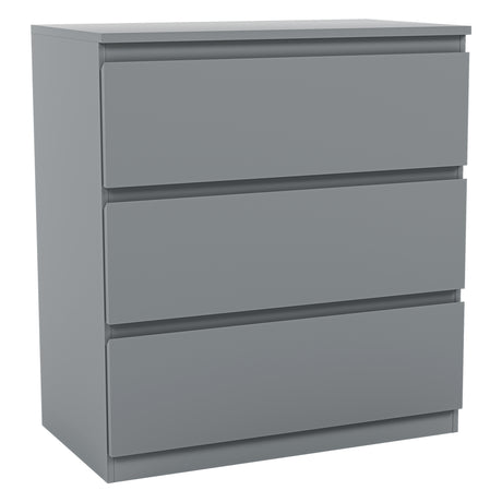 Denver Chest of 3 Drawers, Grey