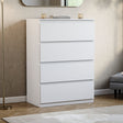 Denver Chest of 4 Drawers, White
