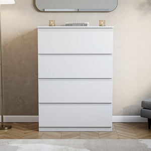 Denver Chest of 4 Drawers, White