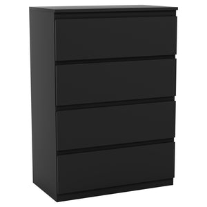 Denver Chest of 4 Drawers, Black
