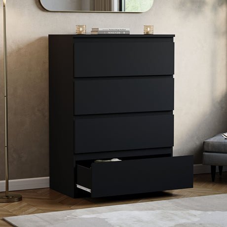 Denver Chest of 4 Drawers, Black
