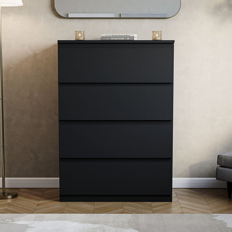 Denver Chest of 4 Drawers, Black
