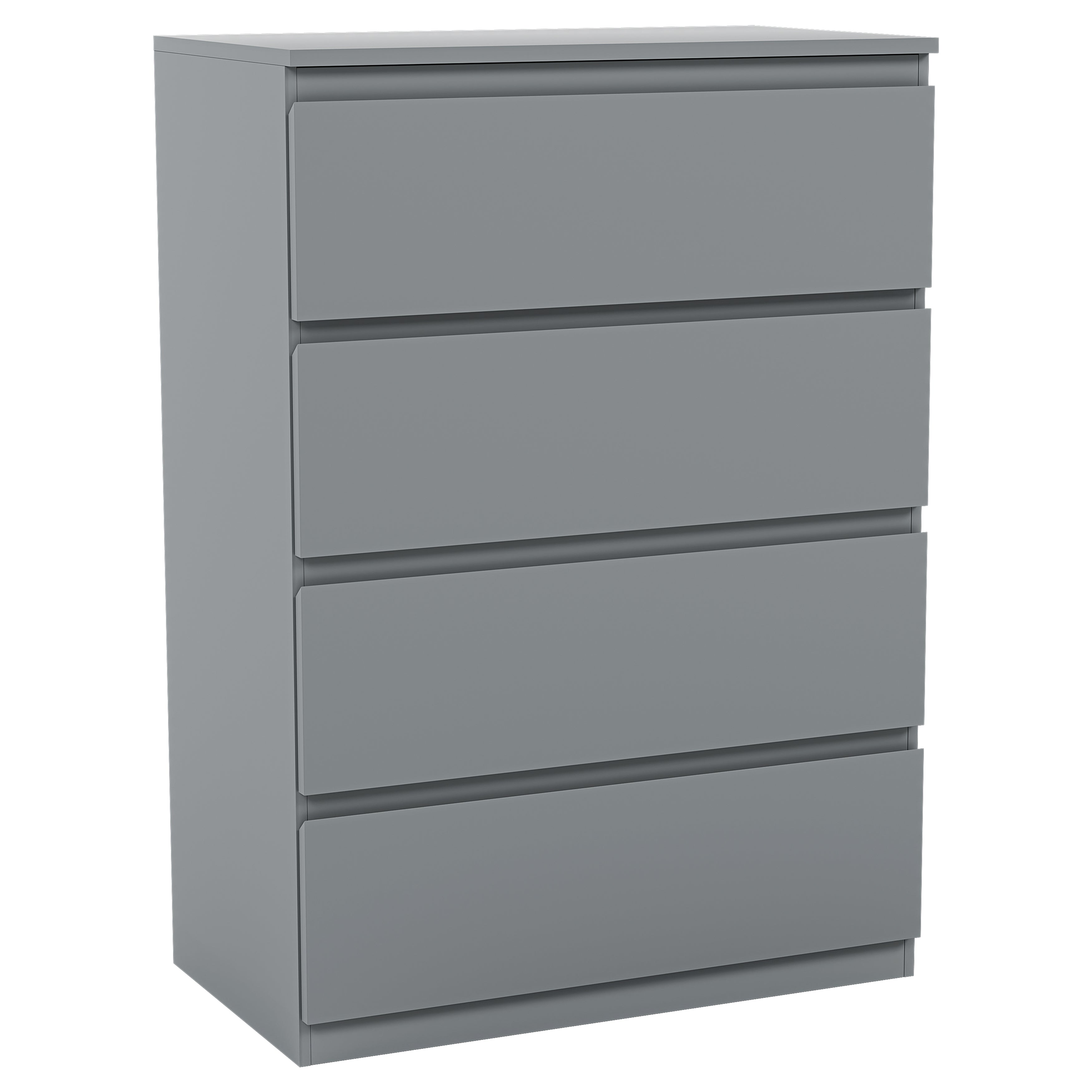 Denver 4-Drawer Chest, Grey | Home Discount Ltd Denver 4-Drawer Chest, Grey | Home Discount Ltd