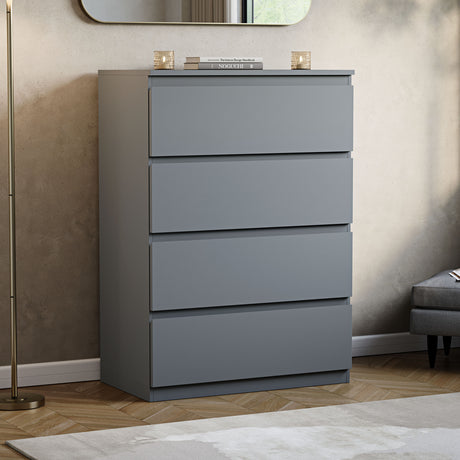 Denver Chest of 4 Drawers, Grey
