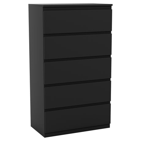 Denver Chest of 5 Drawer, Black