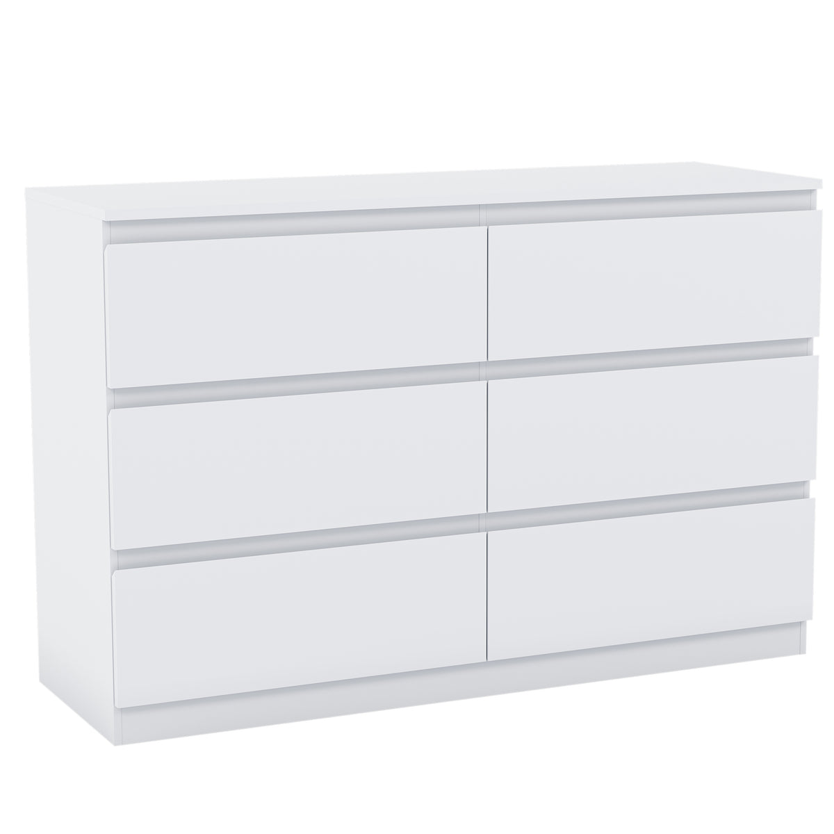 Denver Chest of 6 Drawers, White