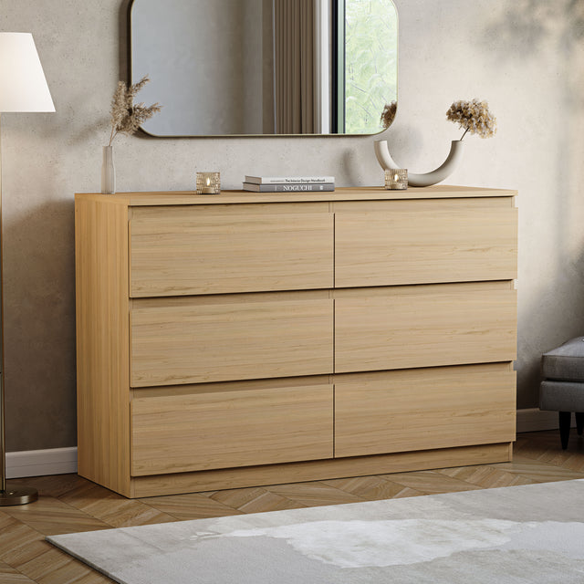 Denver Chest of 6 Drawer, Pine
