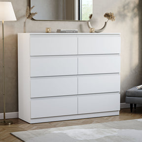 Denver Chest of 8 Drawers, White
