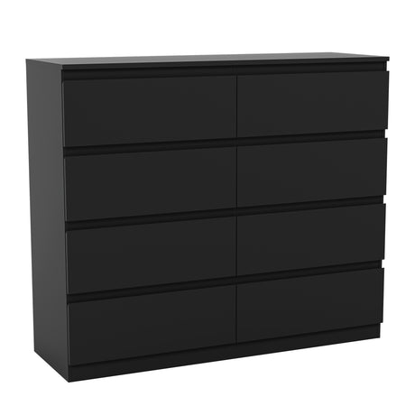 Denver Chest of 8 Drawers, Black