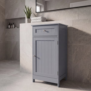 1 Door 1 Drawer Freestanding Cabinet, Grey