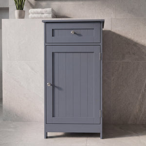 1 Door 1 Drawer Freestanding Cabinet, Grey