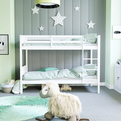 Gemini Detachable Bunk Bed - White
