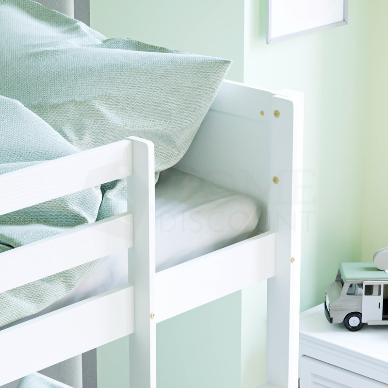 Gemini Detachable Bunk Bed - White
