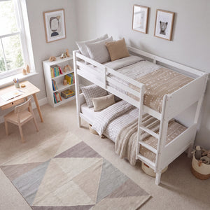 Gemini Detachable Bunk Bed - White